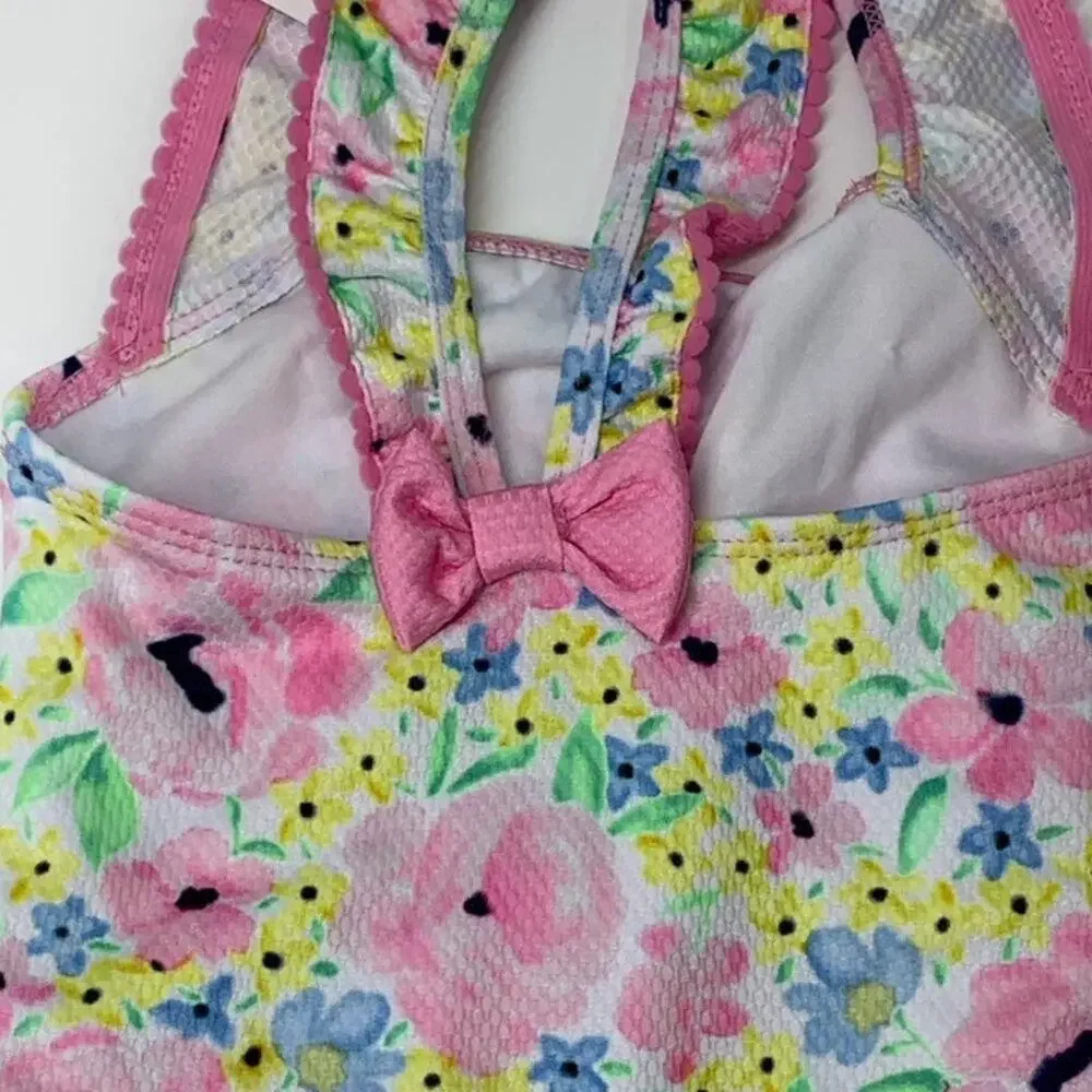 CROWN & IVY Kids Floral SPF Swimsuit 3T
